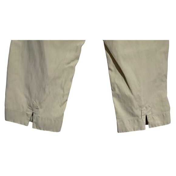 Meridian Expedition Cropped Pants Womens Size M Floral Lining Green Cotton & Nyl - Picture 9 of 9